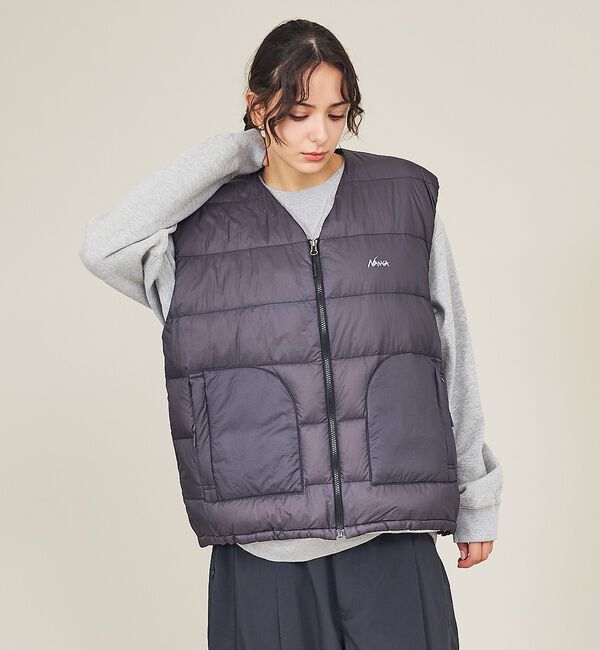 ABAHOUSE「【NANGA/ナンガ】SHEER DOWN VEST/ シアーダウンベスト/N2」|ダウン|