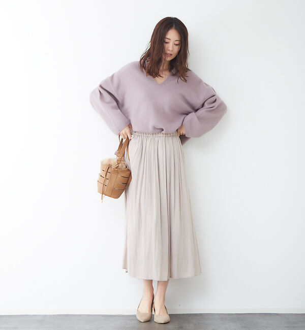 Rouge vif「ドビーギャザースカート」|スカート|