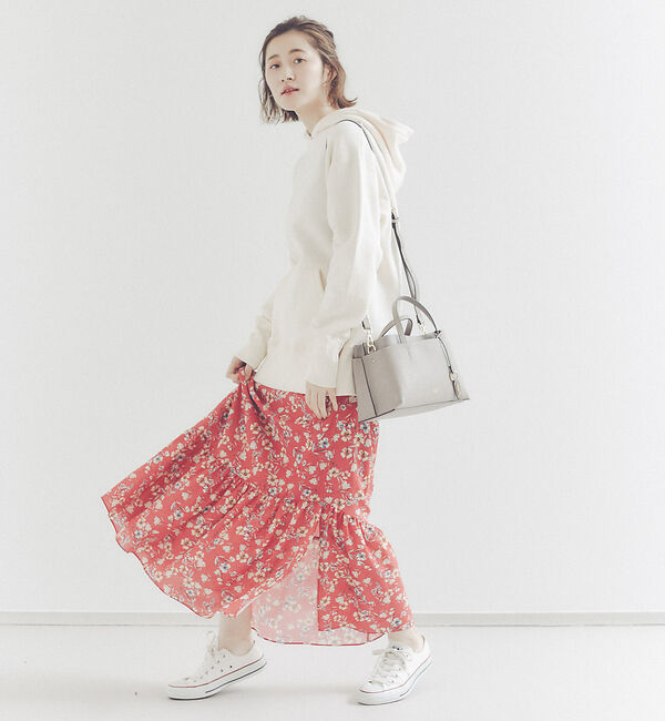 Rouge vif「フレンチフラワープリントスカート」|スカート|
