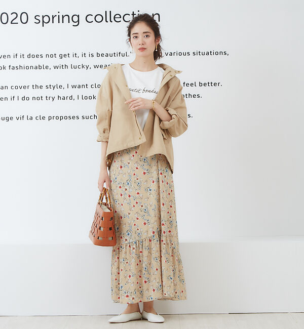 Rouge vif「フレンチフラワープリントスカート」|スカート|
