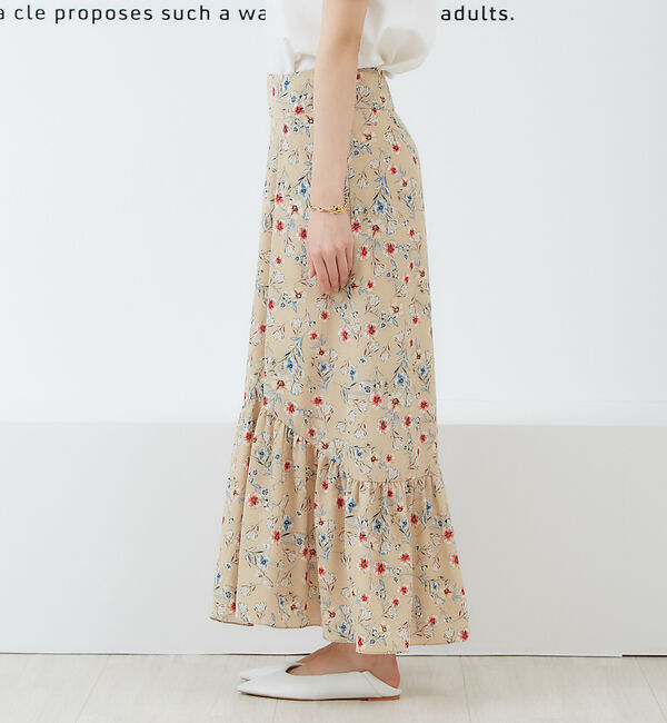 Rouge vif「フレンチフラワープリントスカート」|スカート|