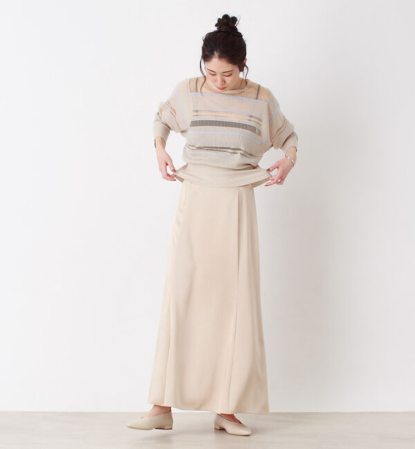 Rouge vif「サスペンダー付きマーメイドスカート」|スカート|