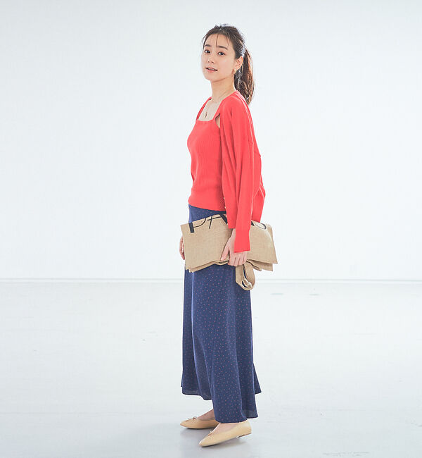 Rouge vif「ドットロングスカート」|スカート|