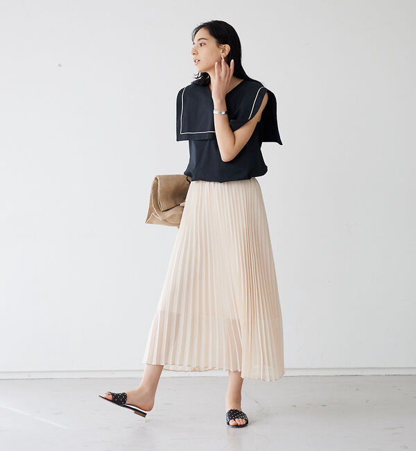 Rouge vif「シアープリーツスカート」|スカート|