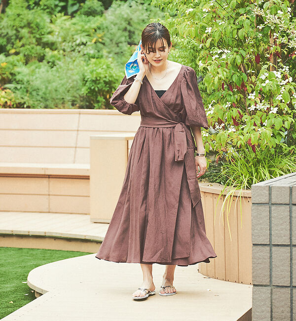 Rouge vif「3WAYリネンワンピース」|ワンピース|