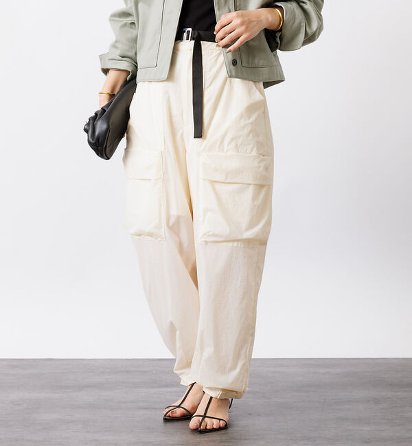 Rouge vif「撥水ナイロンライトジョグパンツ」|カーゴ|