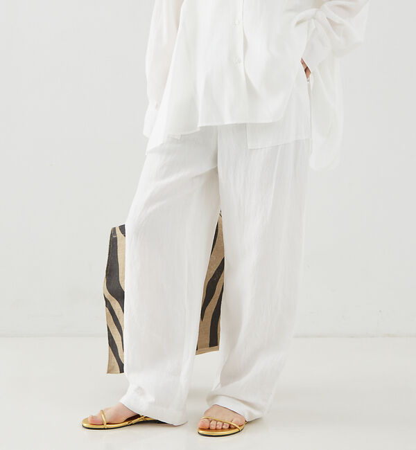 Rouge vif「【追加】レーヨンリネンベイカーイージーパンツ」|その他|