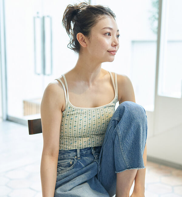 Rouge vif「【JEMORGAN/ジェーイーモーガン】花柄 カップ付キャミソール / TCワッ」|キャミソール|