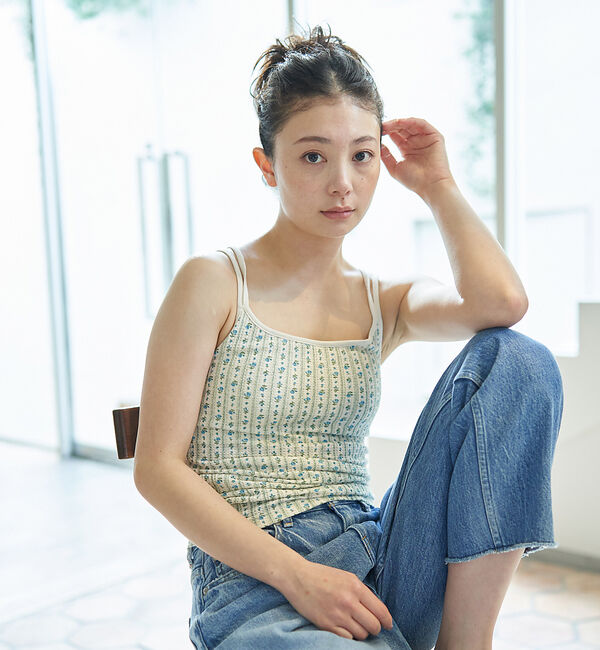 Rouge vif「【JEMORGAN/ジェーイーモーガン】花柄 カップ付キャミソール / TCワッ」|キャミソール|