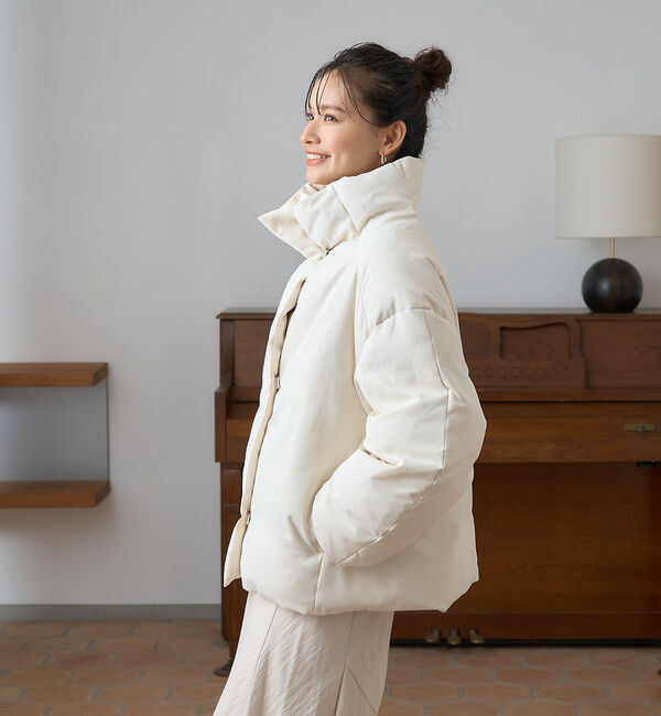 Rouge vif「スタンドカラーダウンコート」|ダウン|