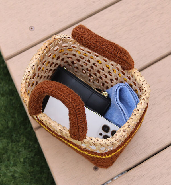 Rouge vif「【THAILAND MADE / タイランド メイド】かごバッグ / パームツリ」|かごバッグ|