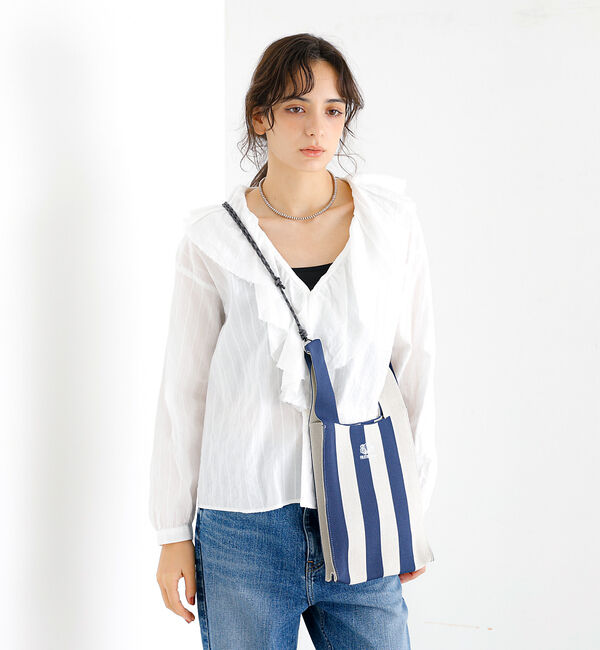 Rouge vif「【FRUIT OF THE LOOM】ストライプ ミニショルダーバッグ / ST」|ショルダー・メッセンジャー|