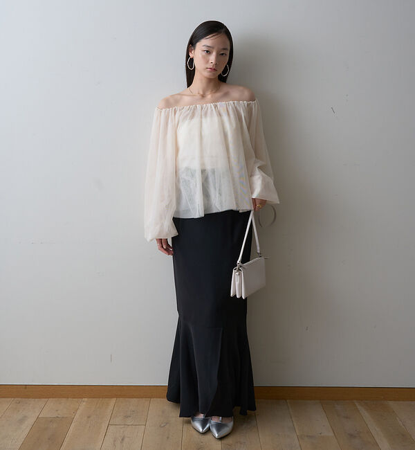 Rouge vif「【一部店舗限定】3wayオフショルチュールブラウス」|シャツ・ブラウス|