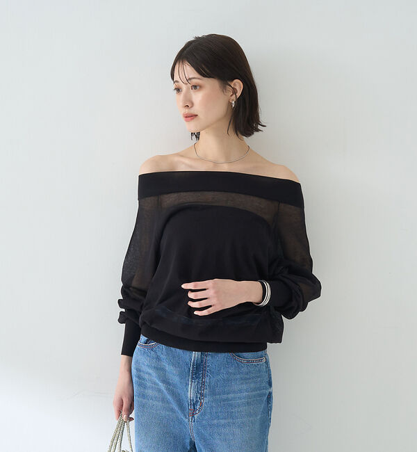 Rouge vif「オフショルシアーニットプルオーバー」|ニット・セーター|