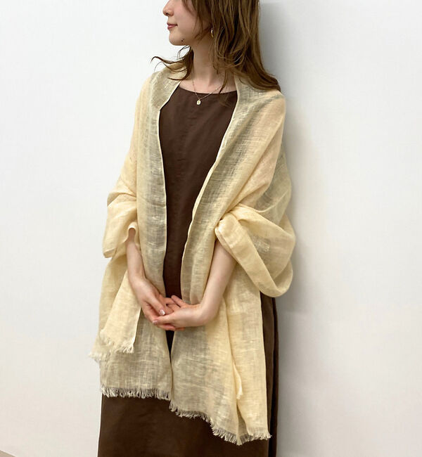 Rouge vif「【The Bagmati/ザ バグマティ】リネンストール」|マフラー|