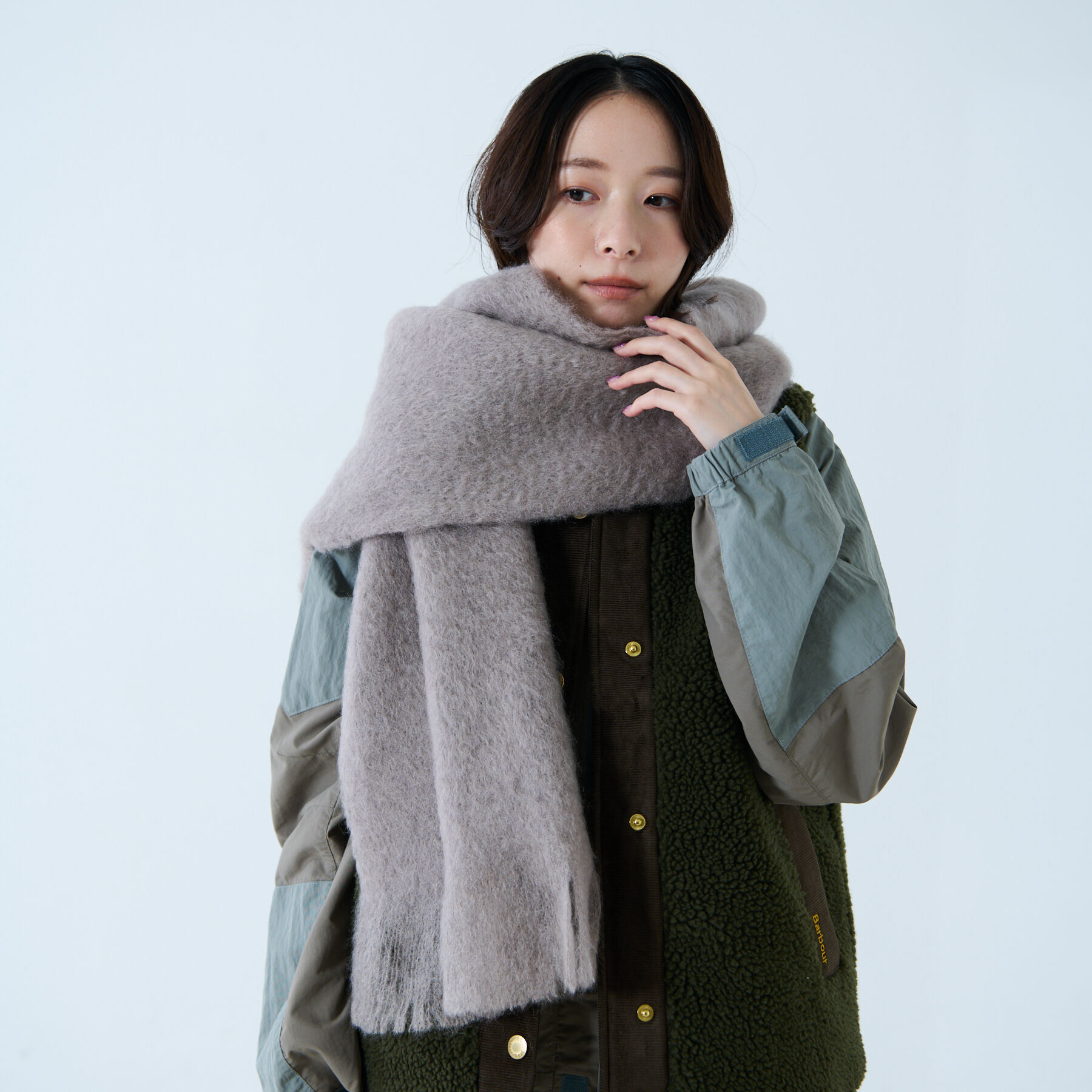 Rouge vif「【814 EZCARAY / エスカライ】モヘアストール / マフラー / 大判」|マフラー|