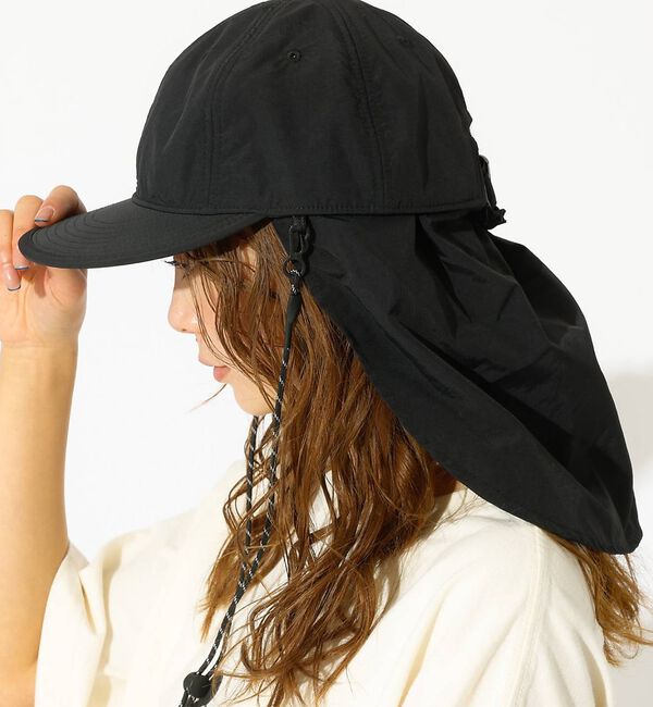 Rouge vif「【RUBEN/ルーベン】ナイロンサンシェードキャップ/NYLON SHADE C」|その他|ブラック