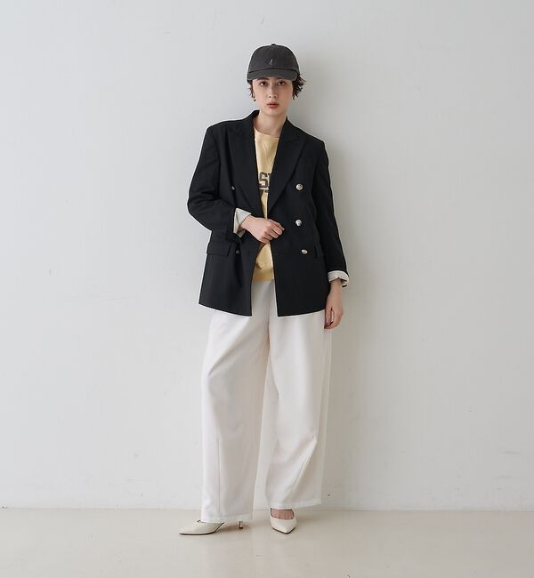 Rouge vif「メンズライクダブルジャケット」|テーラードジャケット|