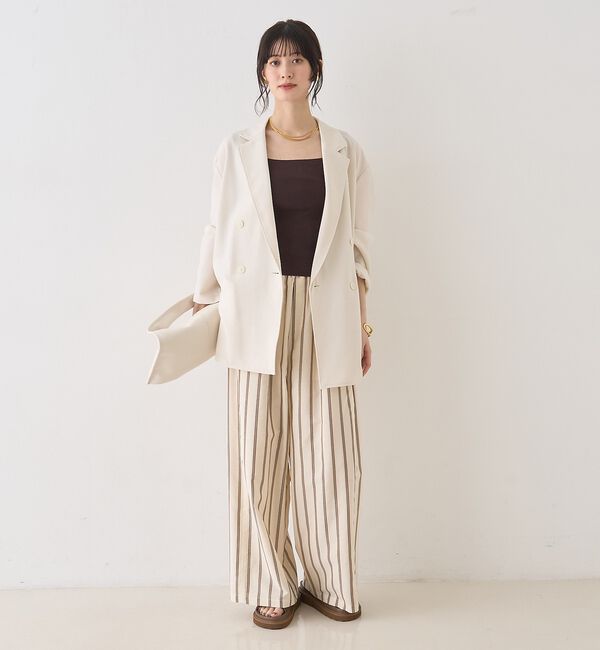 Rouge vif「テンセルコットン総針スクエアネックニットタンク」|キャミソール|