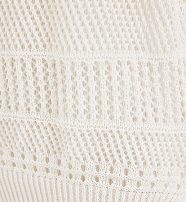 qualite「かぎ針風ノースリーブニット」|ニット・セーター|