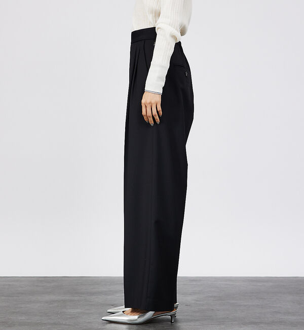 qualite「【セットアップ対応】ウールトロ2タックストレートパンツ」|その他|