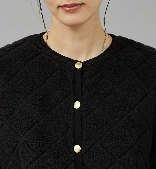 qualite「【TRADITIONAL WEATHERWEAR】キルティングボアブルゾン」|ブルゾン・スタジャン|