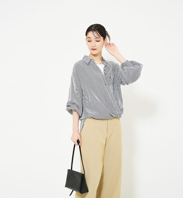 qualite「カシュクールレギュラーシャツ」|シャツ・ブラウス|