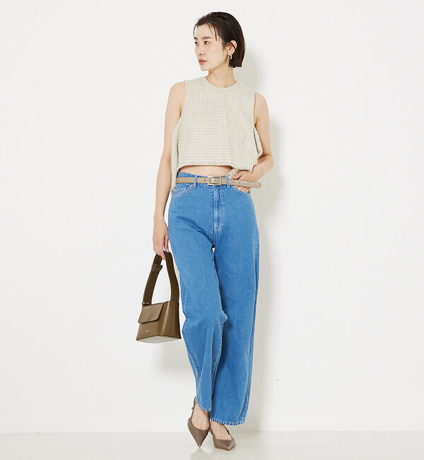 qualite「【セットアップ対応】コットンリネンデニム」|デニム|