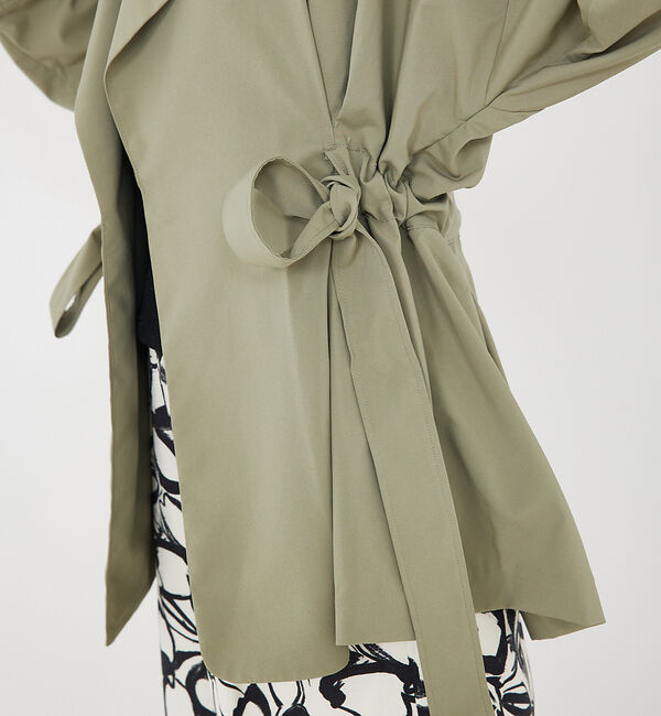 qualite「【撥水&times;軽やか】ボックスタックダブルジャケット」|トレンチコート|