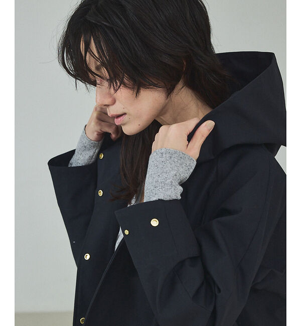 qualite「大好評につき予約開始！【小顔効果抜群！大人のフードブルゾン】タスランストレッチフ」|ブルゾン・スタジャン|