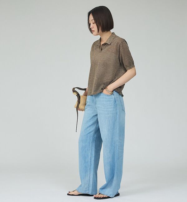 qualite「【Healthy denim】Breezy PinkpeperM- easy ス」|デニム|