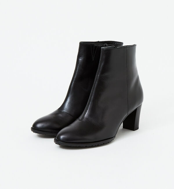 AU BANNISTER「【最高ブーツ/ 6.5cmヒール】ラウンドトゥブーツ」|ショートブーツ|