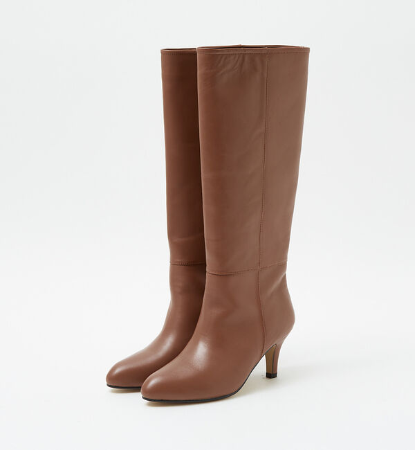 AU BANNISTER「●REMME ポインテッドヒールロングブーツ」|ショートブーツ|ブラウン