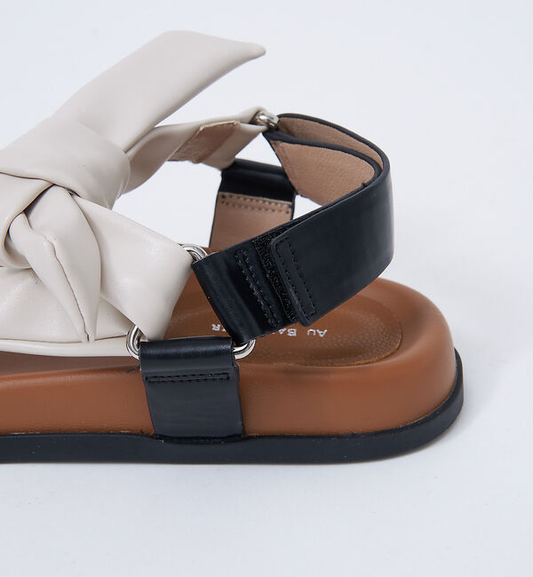 AU BANNISTER「【WEB限定】軽量/厚底 リボン スポーツ サンダル」|サンダル|