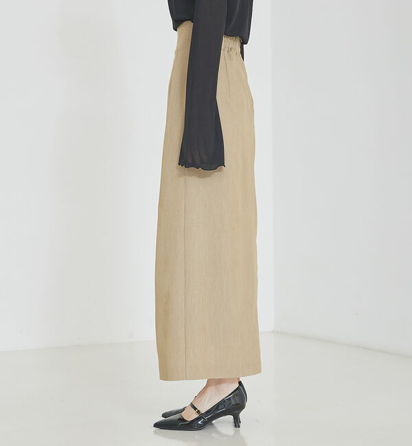 SELFIST「ショートパンツ付きスリットロングスカート」|スカート|