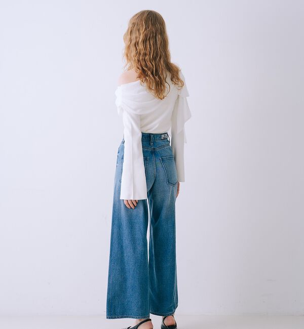 SELFIST「2wayワンショルダーリボン付ニット」|ニット・セーター|