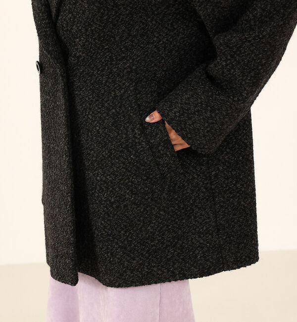 abahouse mavie「ダブルハーフコート」|ピーコート|