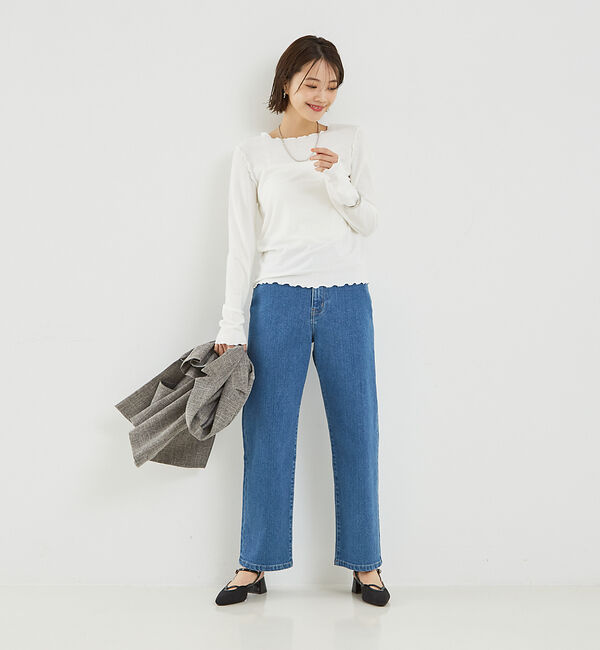 abahouse mavie「スパークナイロンクルーネックプルオーバー」|Tシャツ・カットソー|