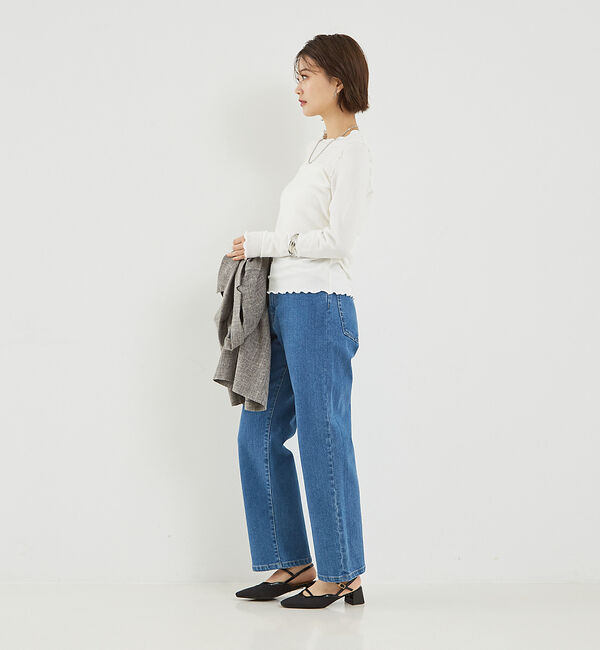 abahouse mavie「スパークナイロンクルーネックプルオーバー」|Tシャツ・カットソー|