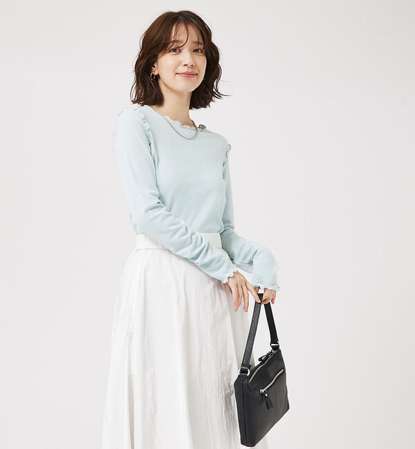 abahouse mavie「スパークナイロンクルーネックプルオーバー」|Tシャツ・カットソー|