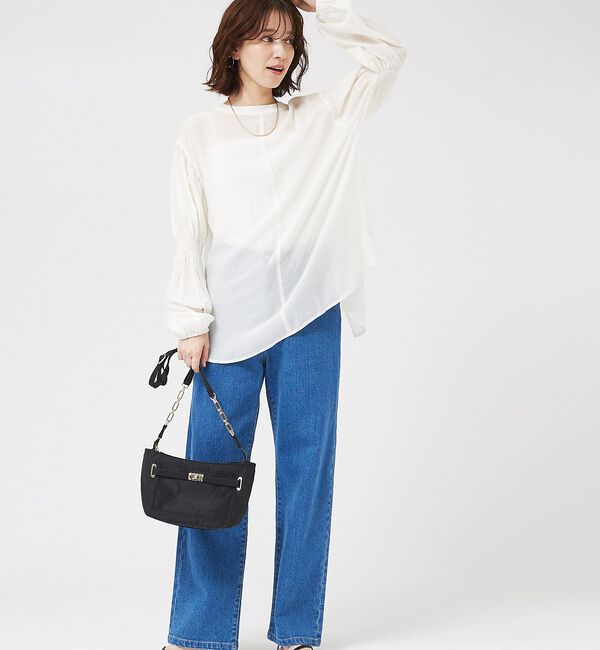 abahouse mavie「キャンディスリーブ2WAYシアーブラウス」|シャツ・ブラウス|