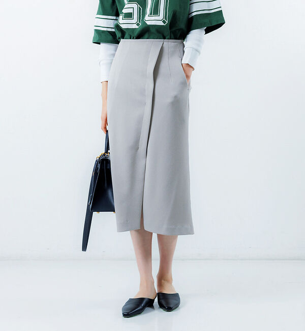 The Store by C' 「【COCUCA】ミモレ スリットスカート」|スカート|モカ