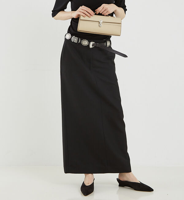 The Store by C' 「【TOTEME】Low Waist Straight Skirt／ストレートスカ」|スカート|ブラック