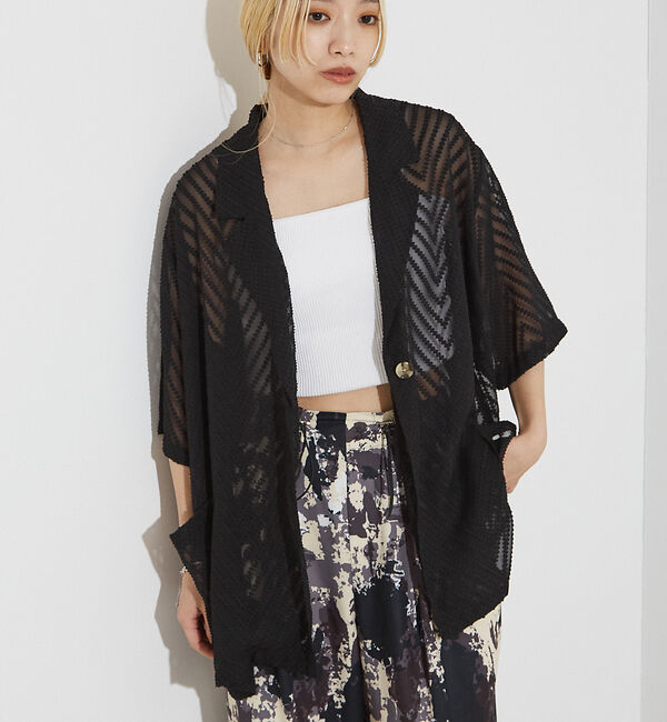 NOMINE「シングル 半袖ジャケット」|その他|ブラック系その他2