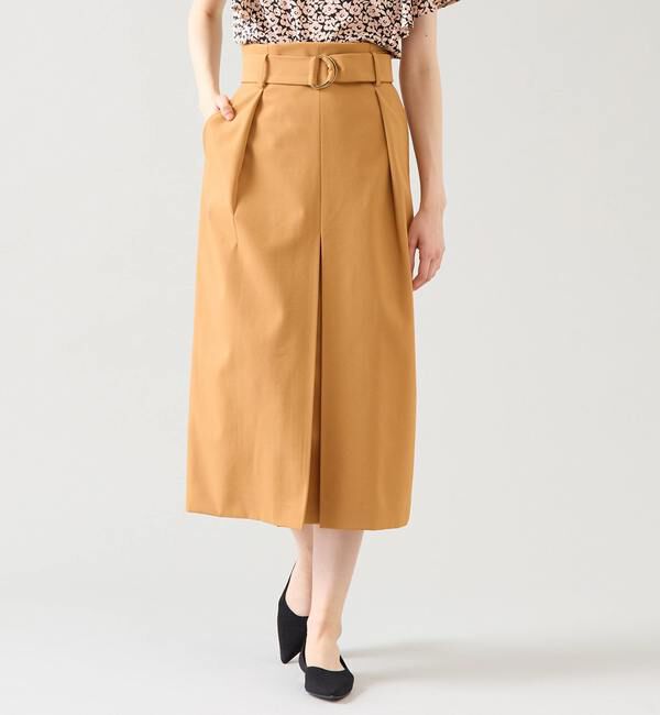 TIARA「ゴールドベルトボックススカート」|スカート|オレンジ