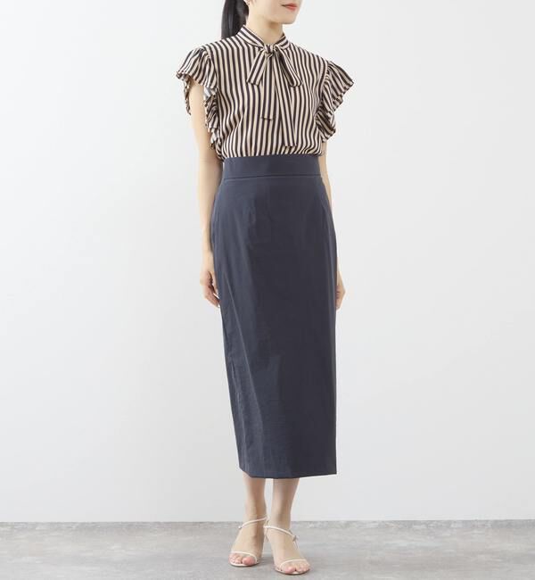 TIARA「ペプラムベルトストレッチタイトスカート」|スカート|