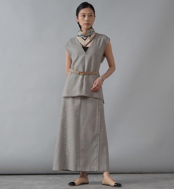 Liesse「フリンジAラインスカート」|スカート|