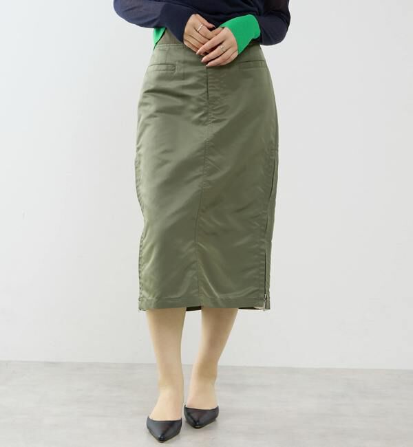 SOFFITTO「≪撥水加工≫ミリタリーデザインサイドプリーツスカート」|スカート|