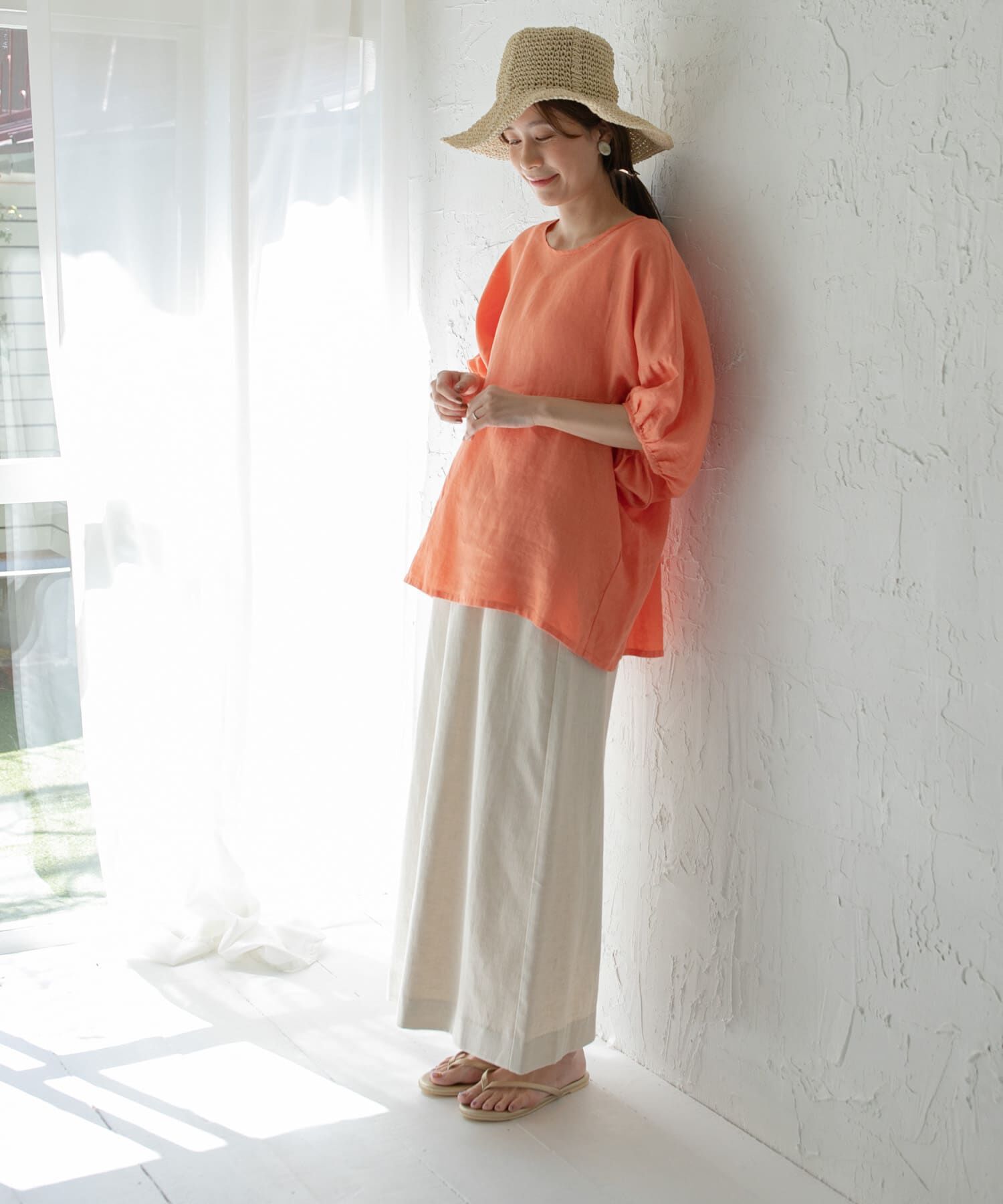 URBAN RESEARCH DOORS「コットンリネングルカスカート」|スカート|