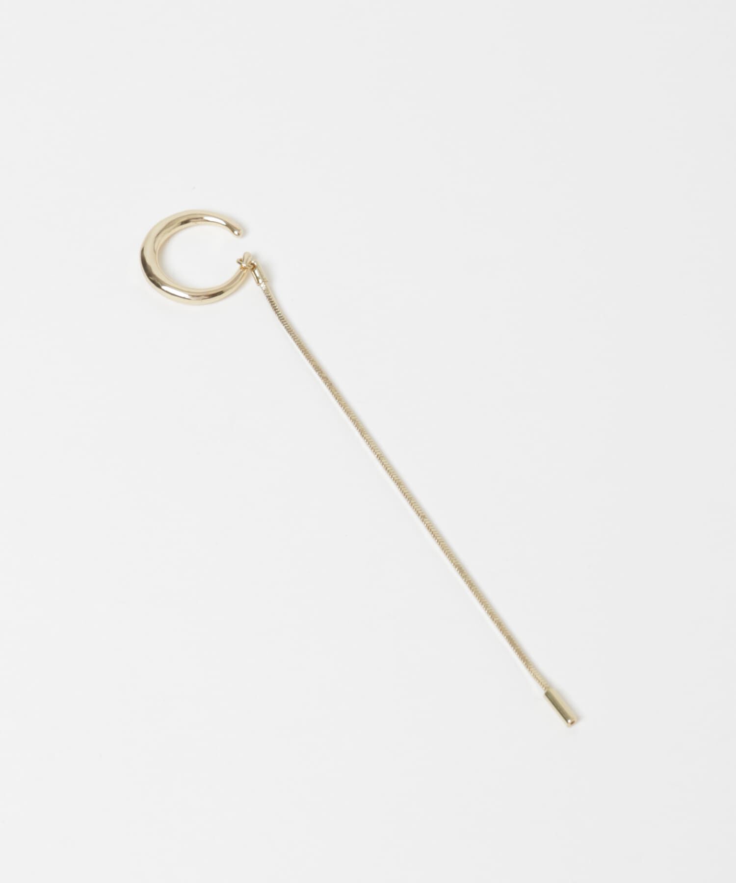 SMELLY「ロングチェーンシンプルイヤカフ」|イヤリング|